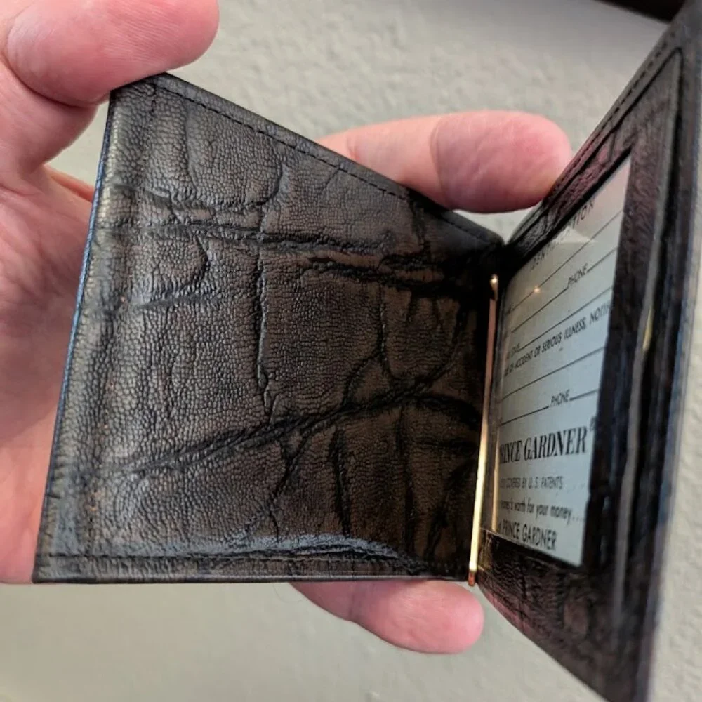 NOS Prince Gardner Z-Fold Leather Wallet 